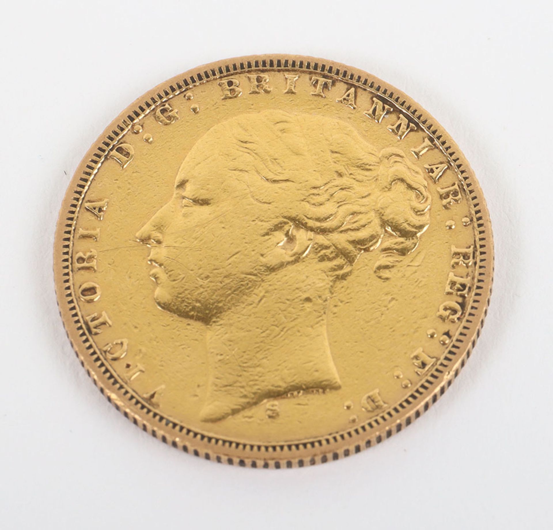 Victoria (1837-1901) Sovereign, 1874 Sydney - Image 2 of 5