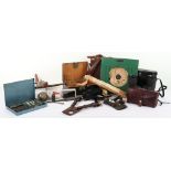 A mixed lot of militaria including a WWII Fairburn Sykes Commando dagger