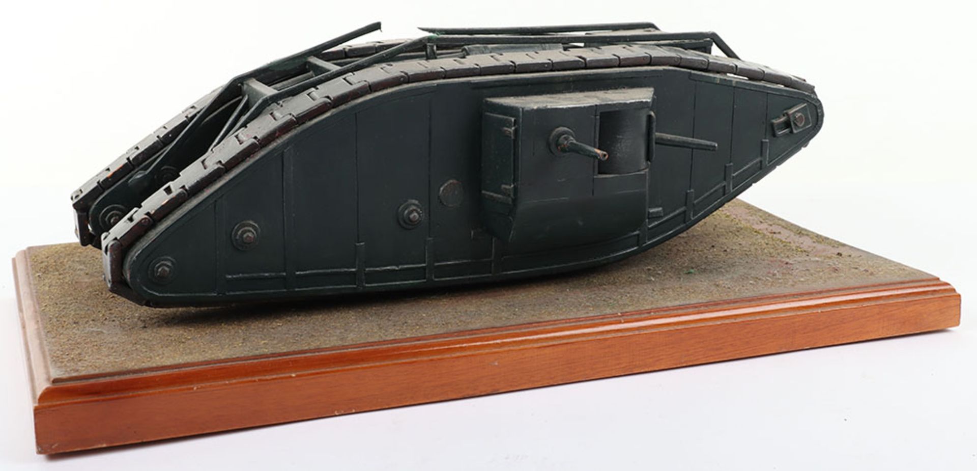 A WWI wooden tank model