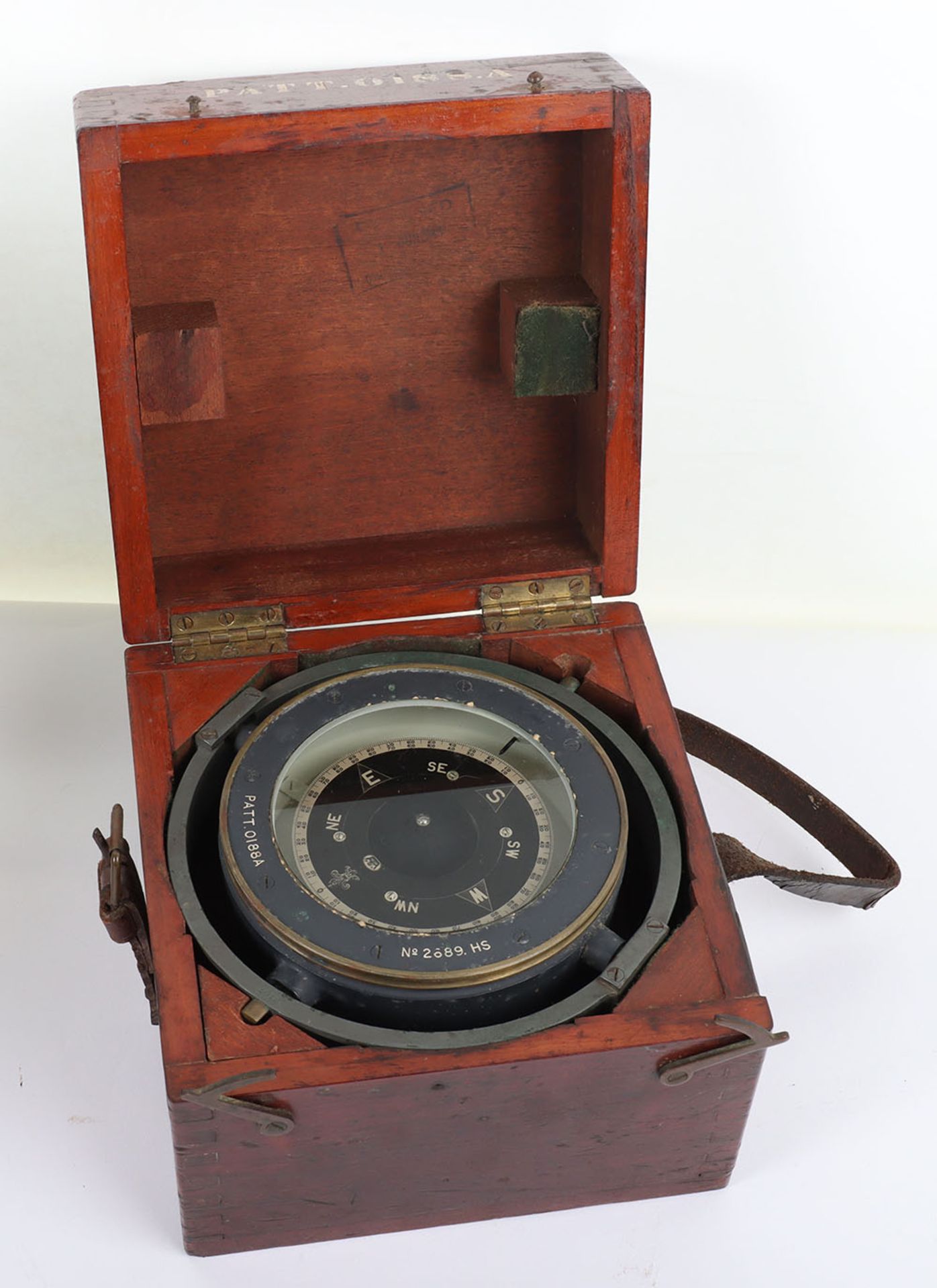 A Royal Navy Gimbal compass No. 2689.HS Patt 0188A - Image 2 of 15