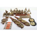 Various early terrets and swingers and horse brasses