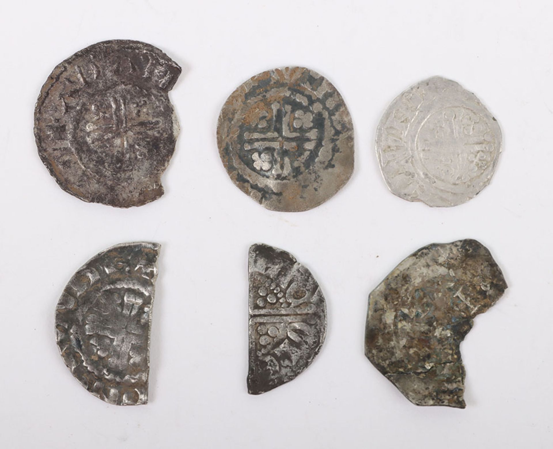 Six early medieval cut pennies - Image 2 of 2