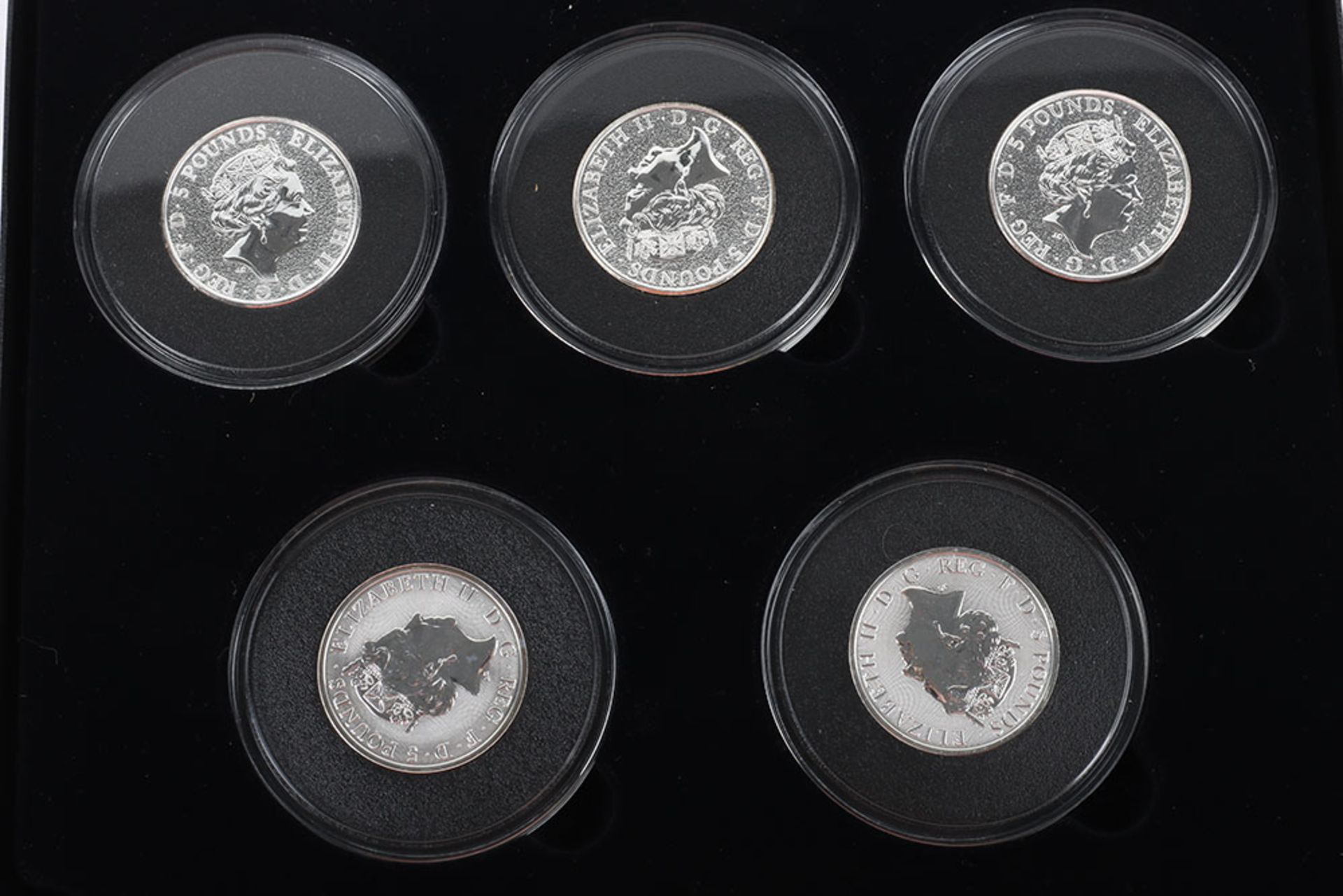 United Kingdom Queen’s Beasts Two Ounce Silver Five Coin Collection - Image 2 of 3