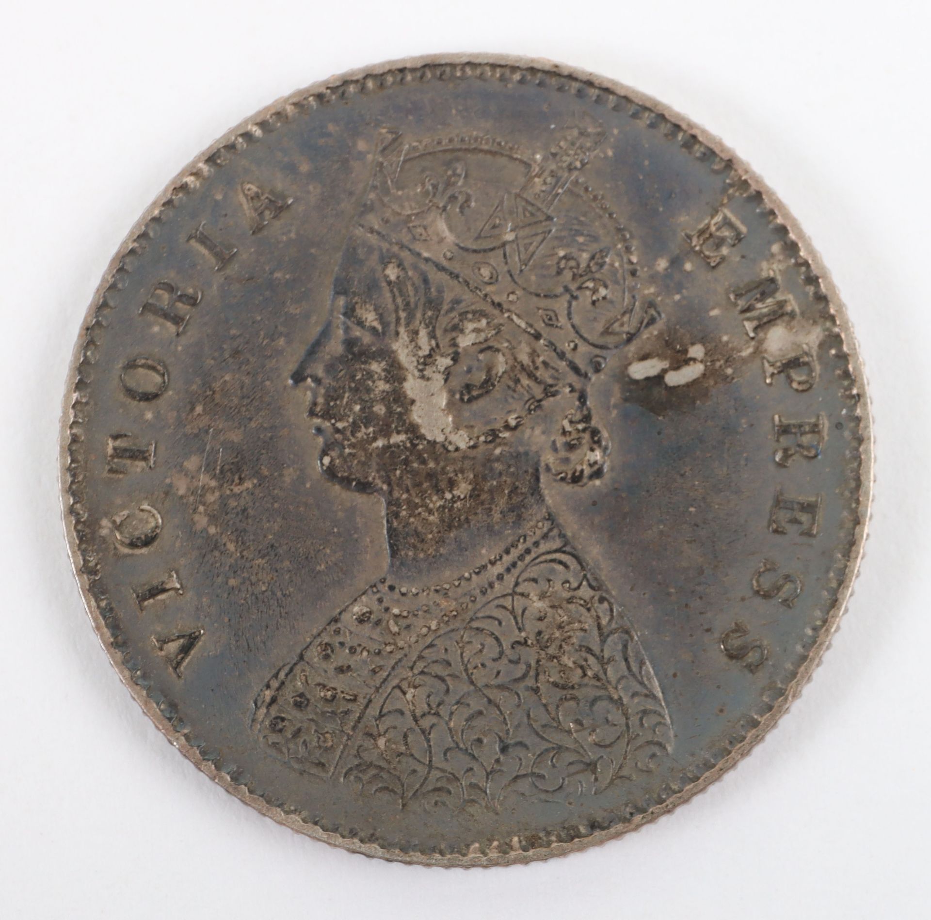 British India, Victoria (1837-1901), Half Rupee 1893, Quarter Rupee 1862, Two Annas 1841, 1878 and 1 - Bild 8 aus 13