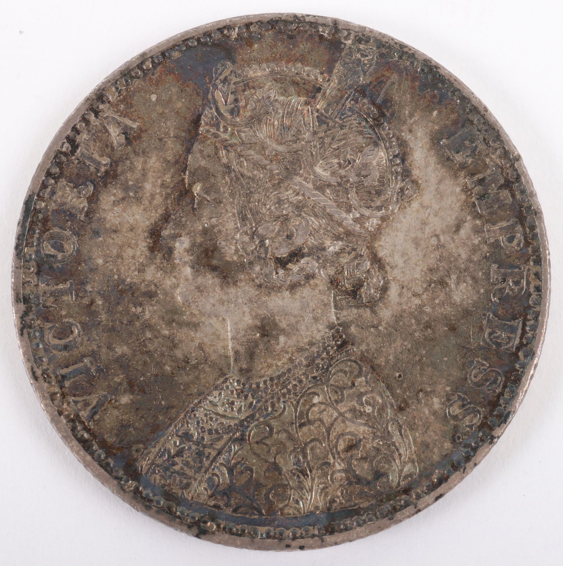 British India, Victoria (1837-1901), One Rupee, Bikanir State, 1892