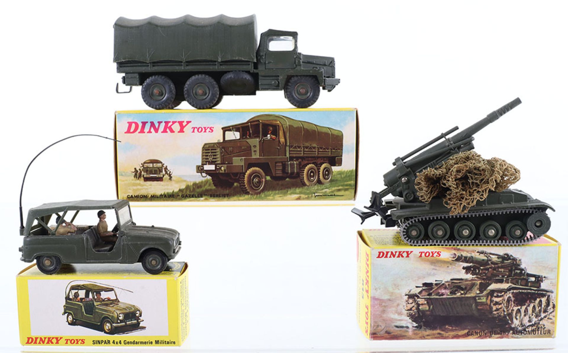 French Dinky Toys 824 Gazelle Berliet Army Truck