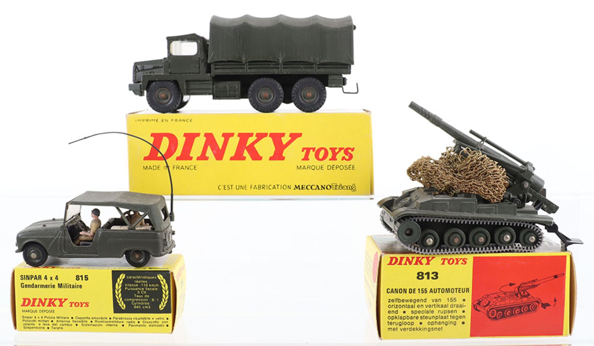 French Dinky Toys 824 Gazelle Berliet Army Truck - Image 2 of 2