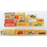 Thirteen Original Dinky Toys Empty Boxes