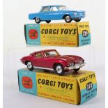 Two Boxed Vintage Corgi Toy Model USA Cars