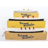 Three boxed Tri-ang Minic 1:1200 scale Ocean Liners