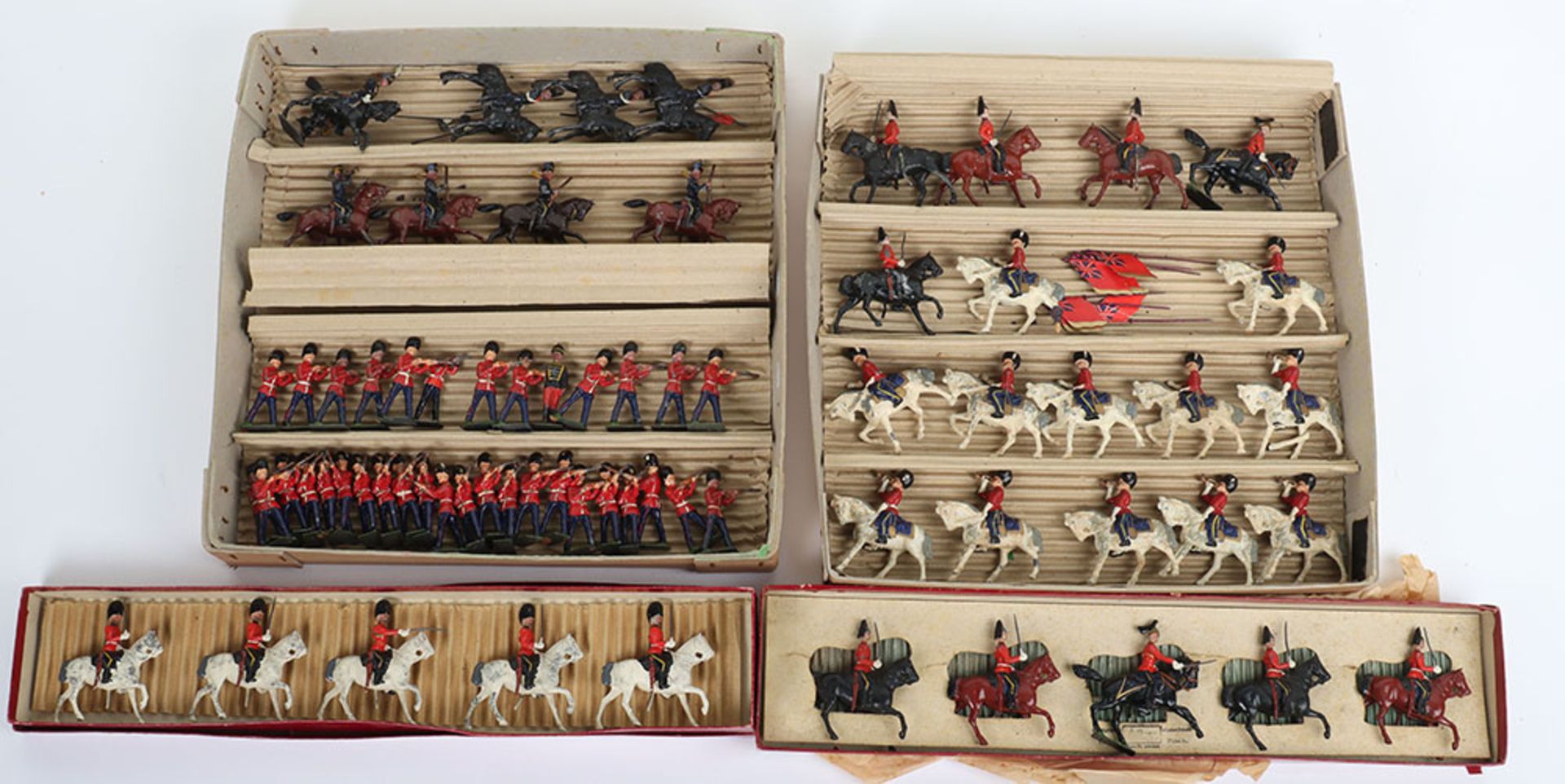Britains and other Toy Soldiers including boxed set 32 Royal Scots Greys, 1930s