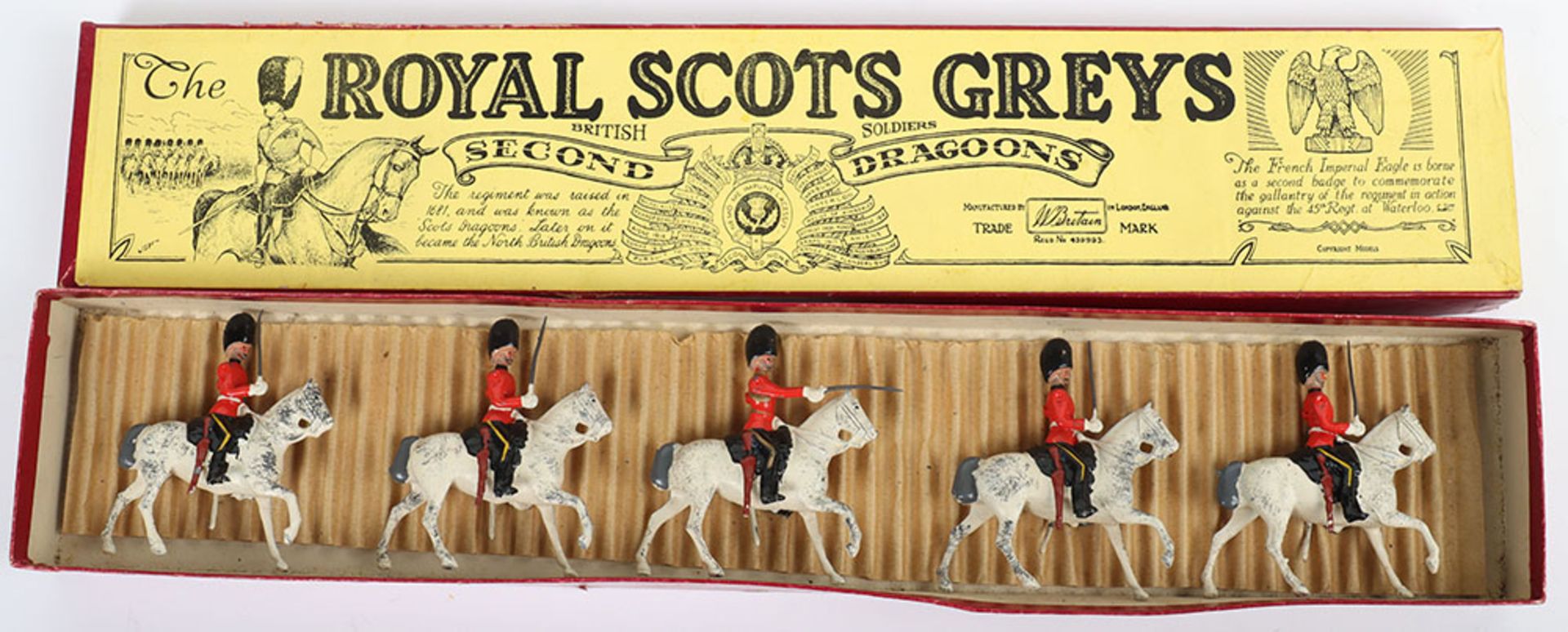 Britains and other Toy Soldiers including boxed set 32 Royal Scots Greys, 1930s - Image 3 of 5
