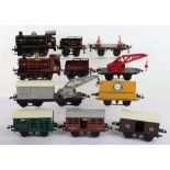 Collection of Hornby 0 gauge locomotives and rolling stock