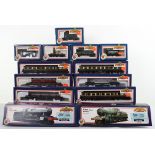 Boxed Bachmann 00 gauge locomotives and rolling stock