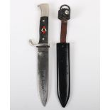 Third Reich Hitler Youth Boys Dagger by Wilhelm Wagner Solingen