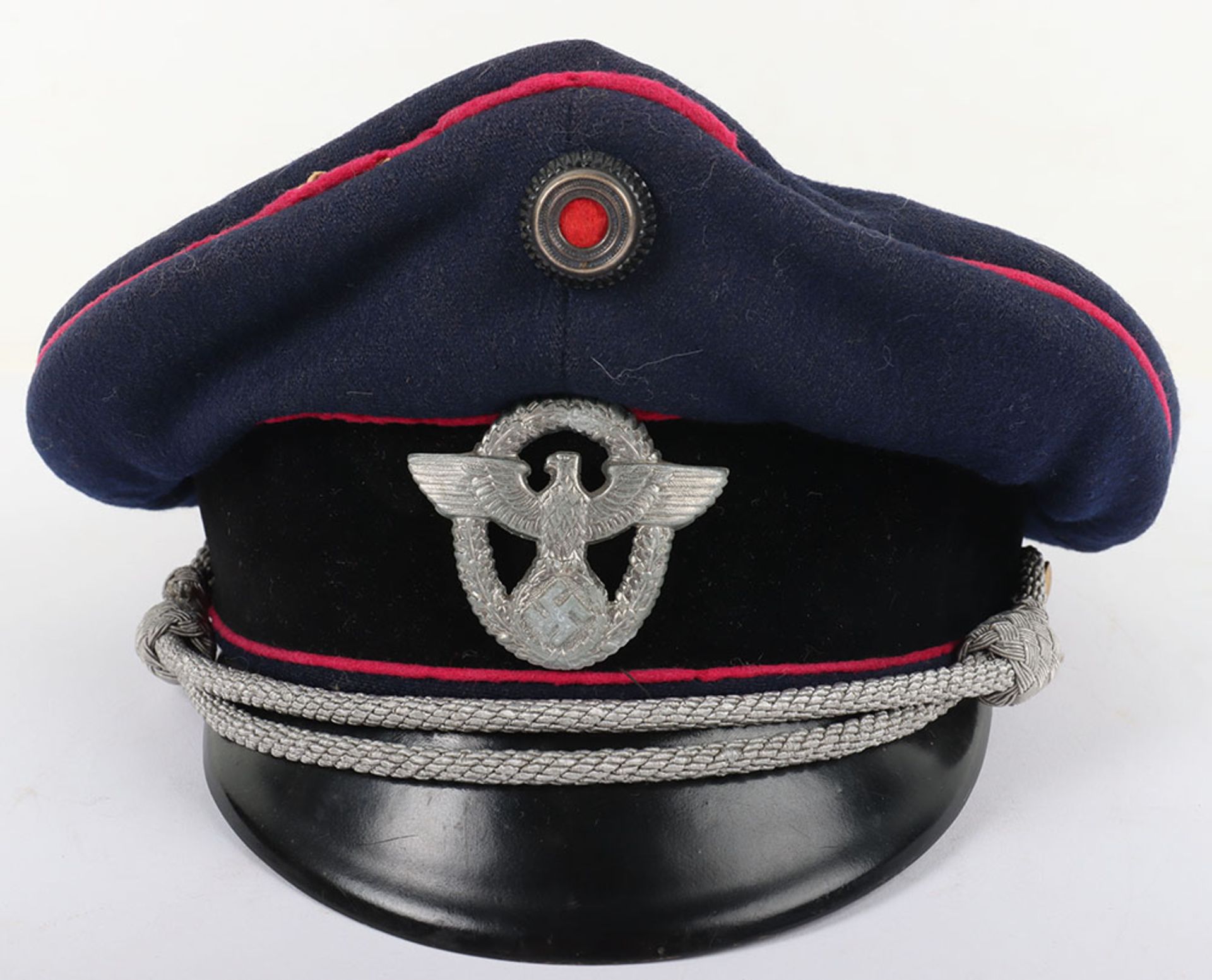 Third Reich Fire Police Peaked Cap - Bild 2 aus 11