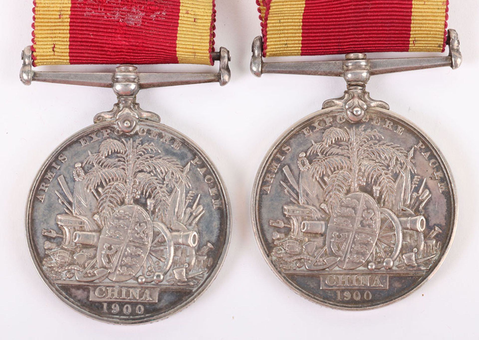 A Scarce Double Issue Pair of Medals for Service in the Boxer Rebellion, China War medal 1900 - Bild 8 aus 9