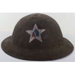 WW1 American 2nd Division 6th US Marine Regiment 73rd Machine Gun Company Steel Combat Helmet