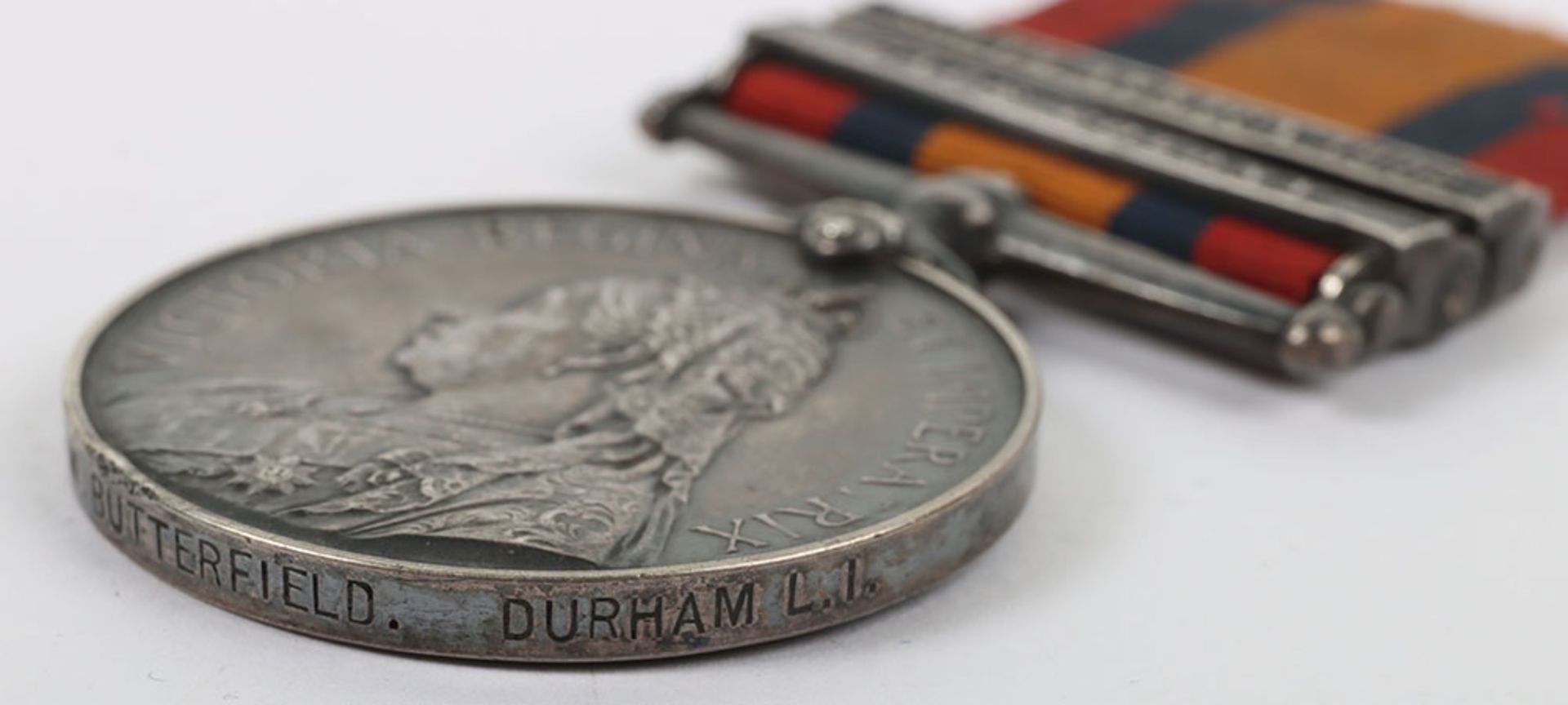 Queens South Africa Medal to the 4th Battalion Durham Light Infantry, - Bild 8 aus 9