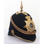 Victorian Hampshire Regiment Officers Home Service Helmet