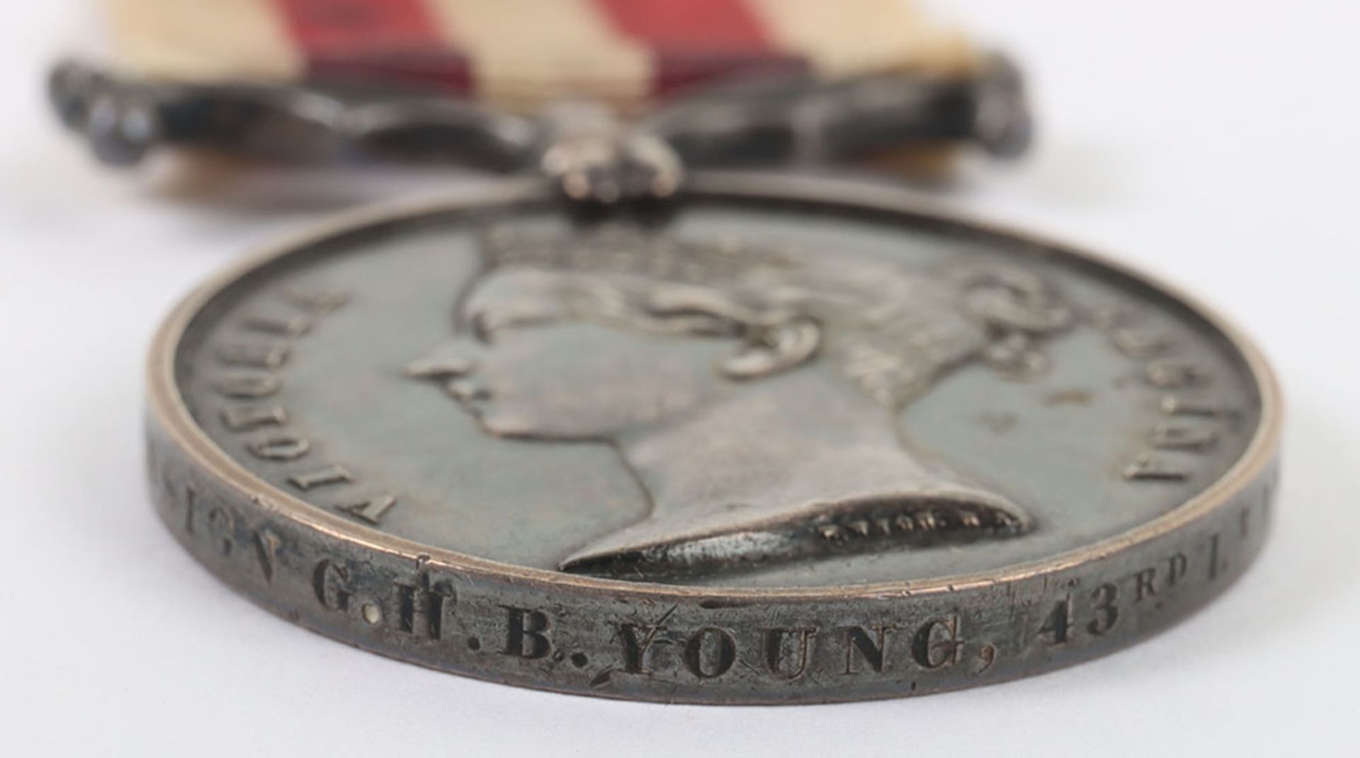 A Fine Indian Mutiny Medal to an Ensign in the 43rd (Monmouthshire) Light Infantry - Bild 4 aus 10