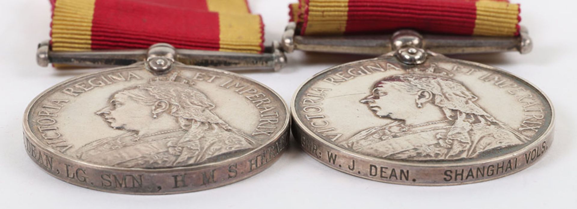 A Scarce Double Issue Pair of Medals for Service in the Boxer Rebellion, China War medal 1900 - Bild 9 aus 9