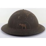 WW1 British Made American Steel Helmet