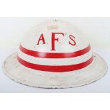 Auxiliary Fire Service (A.F.S) Steel Helmet
