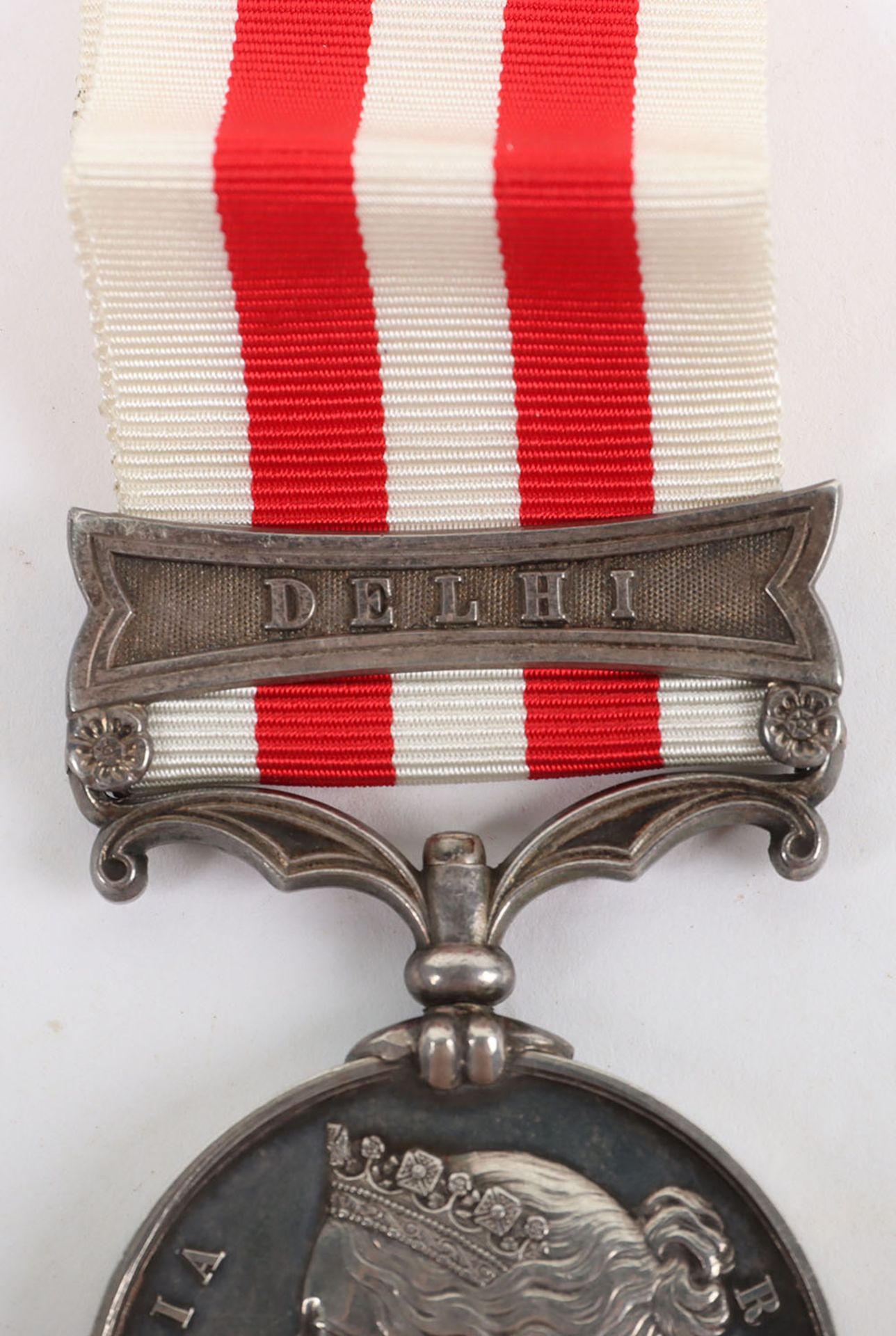 An Unusual Indian Mutiny Medal Awarded to a Gunner of the Artillery Recruit Depot Who Was Killed in - Bild 2 aus 6
