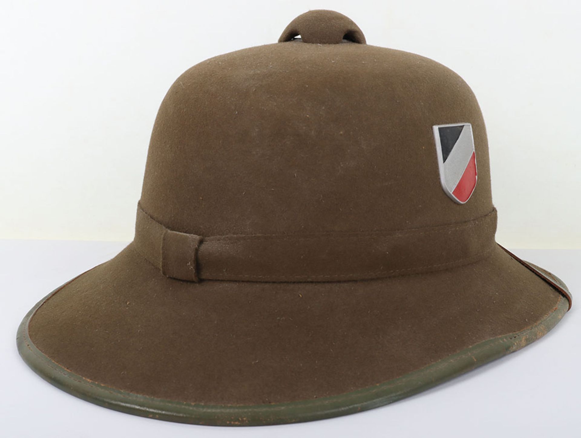 WW2 German Afrikakorps (D.A.K) Tropical Issue Tropenhelm (Pith Helmet) - Bild 4 aus 11