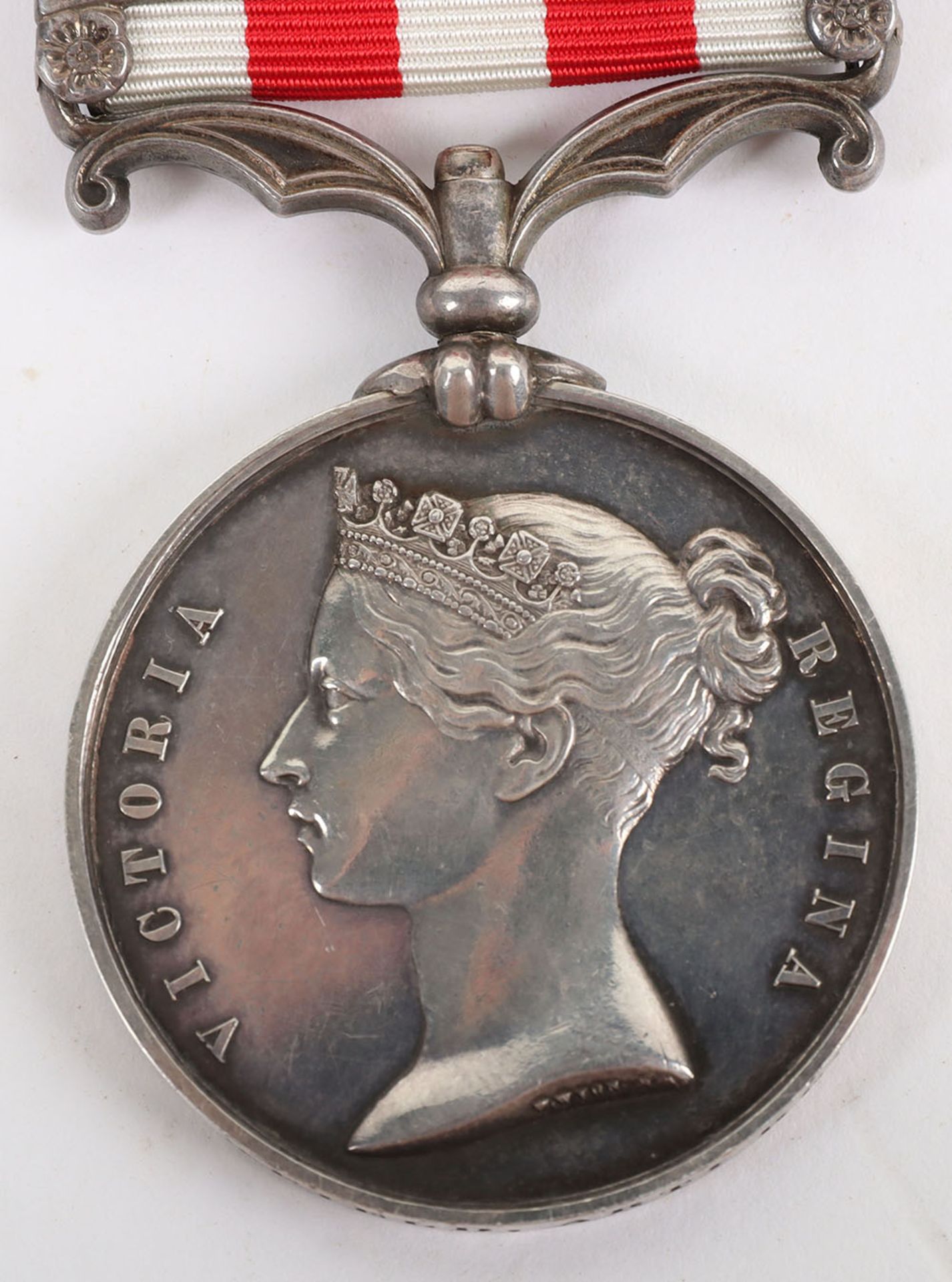 An Unusual Indian Mutiny Medal Awarded to a Gunner of the Artillery Recruit Depot Who Was Killed in - Bild 3 aus 6