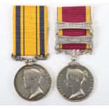 An Unusual Pair of Victorian Campaign Medals 60th Rifles for Service in the Third Kaffir War and in