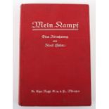 Rare 1926 1st Edition of Adolf Hitler Mein Kampf