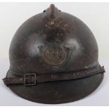 WW1 French Chasseurs Adrian Pattern Steel Combat Helmet