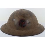 WW1 American 27th Infantry Division Steel Combat Helmet Shell