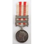 Indian Mutiny Medal Awarded to a Corporal in the 2nd Battalion, Military Train, Who Was Killed in Ac