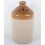 WW1 British Stoneware Rum Jar