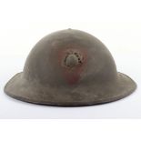 WW1 American 5th Brigade US Marine Corps (U.S.M.C) Steel Helmet Shell