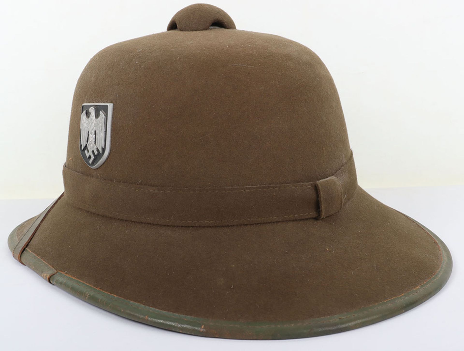 WW2 German Afrikakorps (D.A.K) Tropical Issue Tropenhelm (Pith Helmet) - Bild 5 aus 11