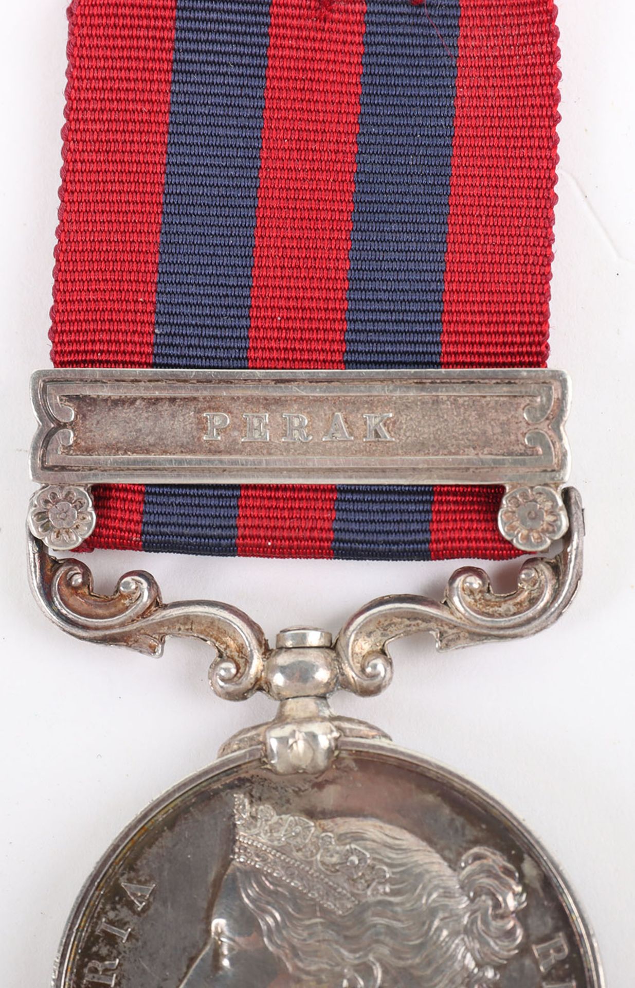 Indian General Service Medal 1854-95 for Perak HMS Ringdove - Bild 3 aus 5
