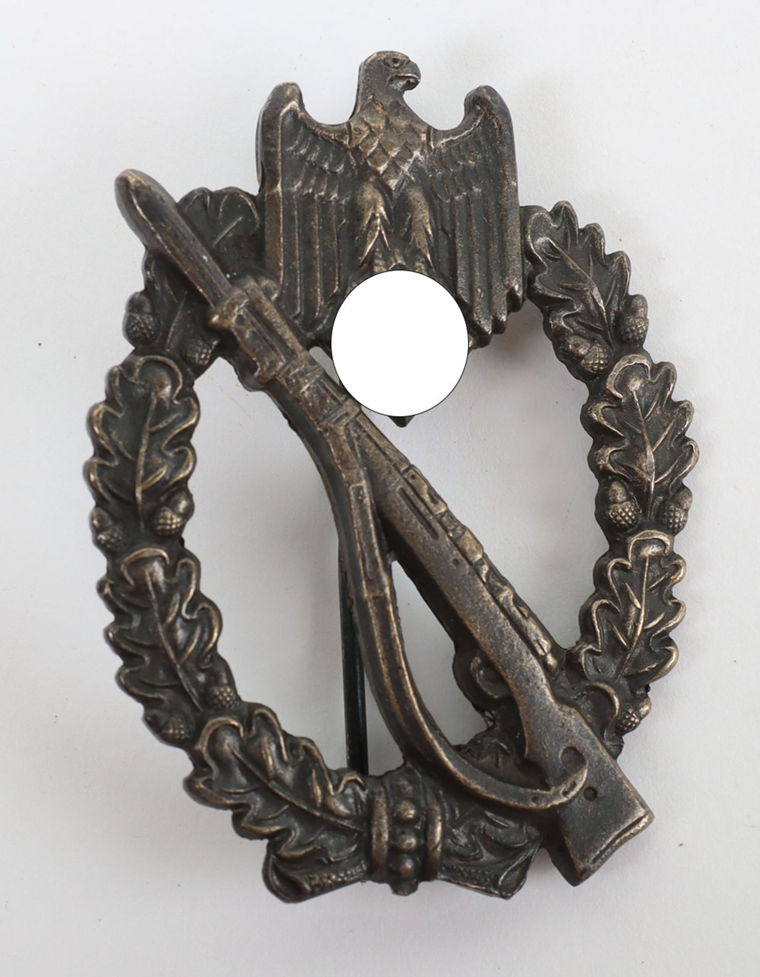 WW2 German Army / Waffen-SS Infantry Assault Badge in Bronze by Gebruder Schneider AG Wien (Vienna)