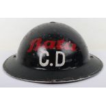 Scarce WW2 British Civil Defence Helmet for Bata Shoe Company