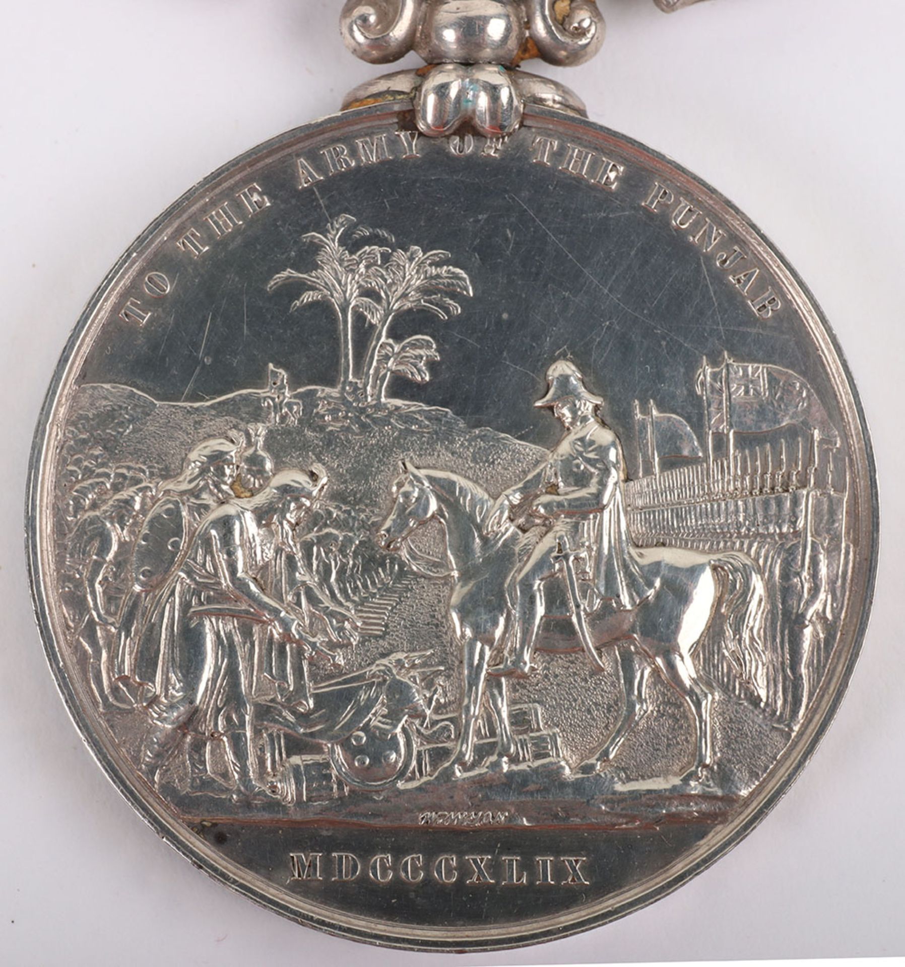 Fine Punjab Medal 1848-49 Awarded to a Captain in the 49th Bengal Native Infantry - Bild 6 aus 7