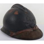 WW1 French Artillery Adrian Pattern Steel Combat Helmet