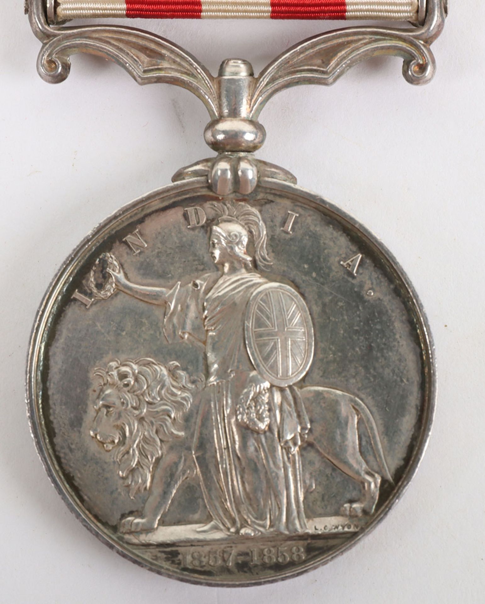 Indian Mutiny Medal Awarded to a Corporal in the 2nd Battalion, Military Train, Who Was Killed in Ac - Bild 5 aus 6