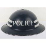WW2 British Police Sergeants Steel Helmet