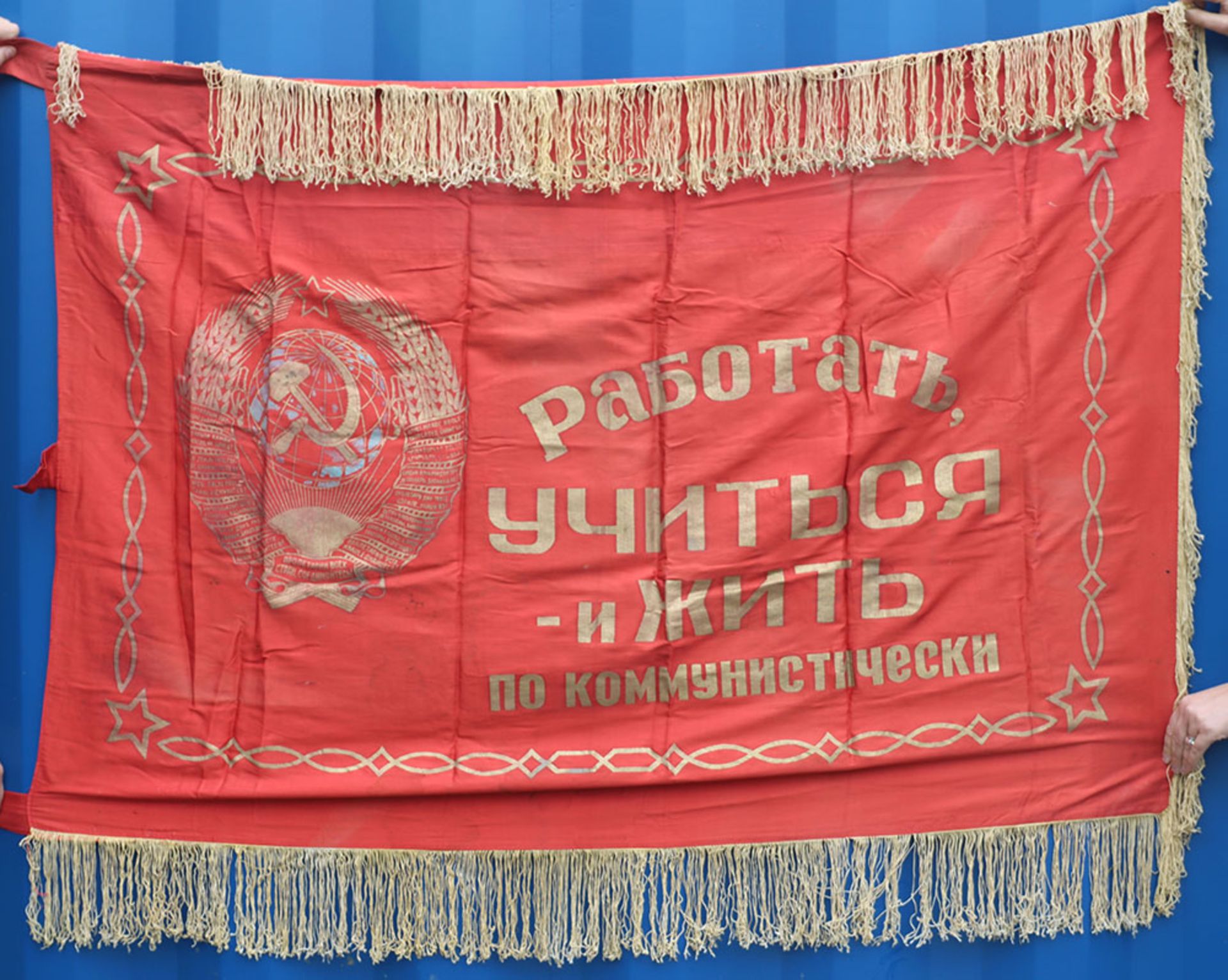 Large Soviet Russian Flag / Banner - Bild 5 aus 5