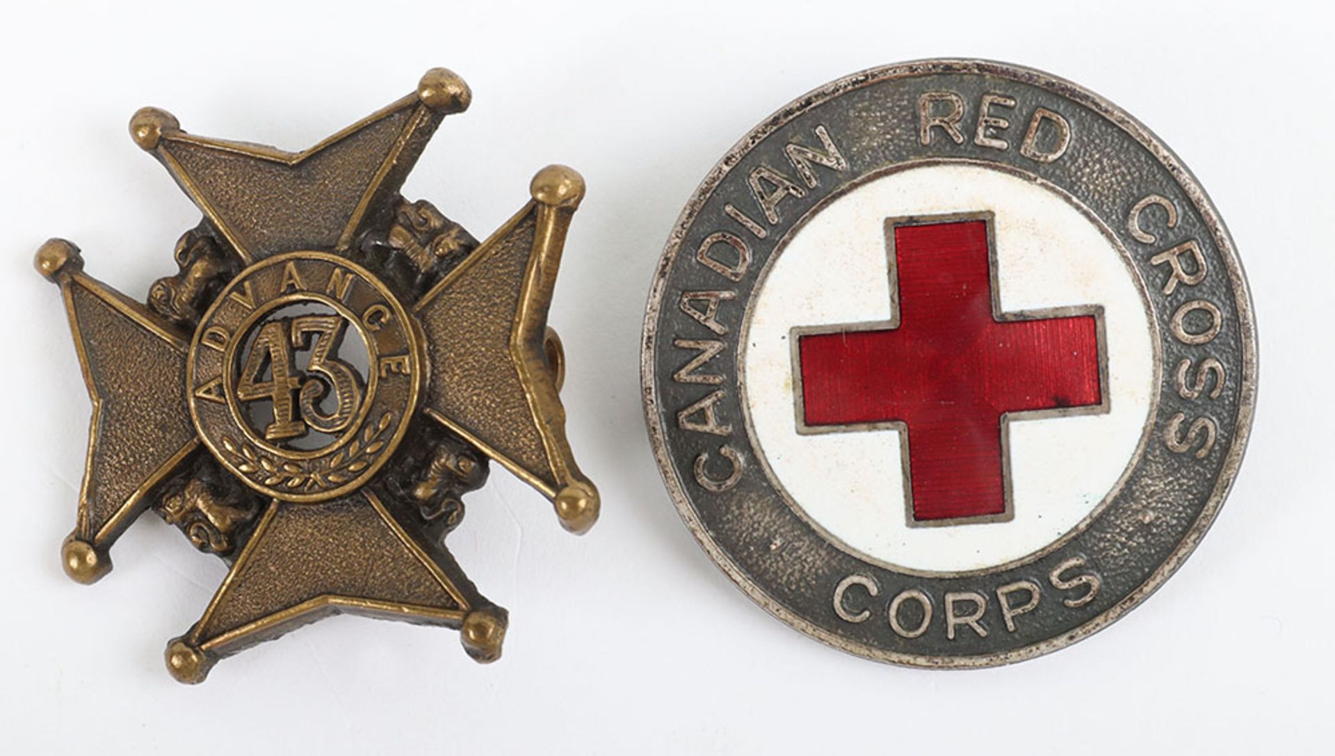 WW1 Canadian Red Cross Badge
