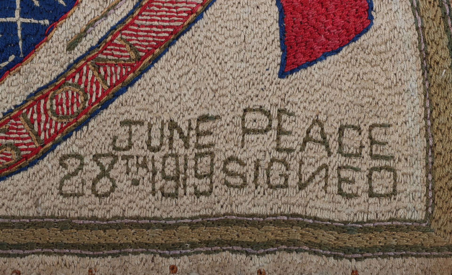 Great War Tapestry of 13th Battalion Middlesex Regiment Interest - Bild 2 aus 5