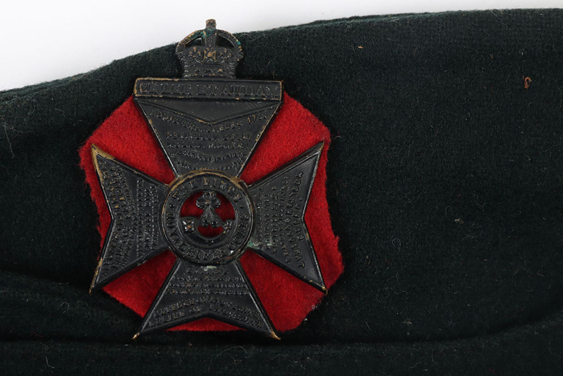 WW2 KRRC Coloured Field Service Cap - Image 2 of 10